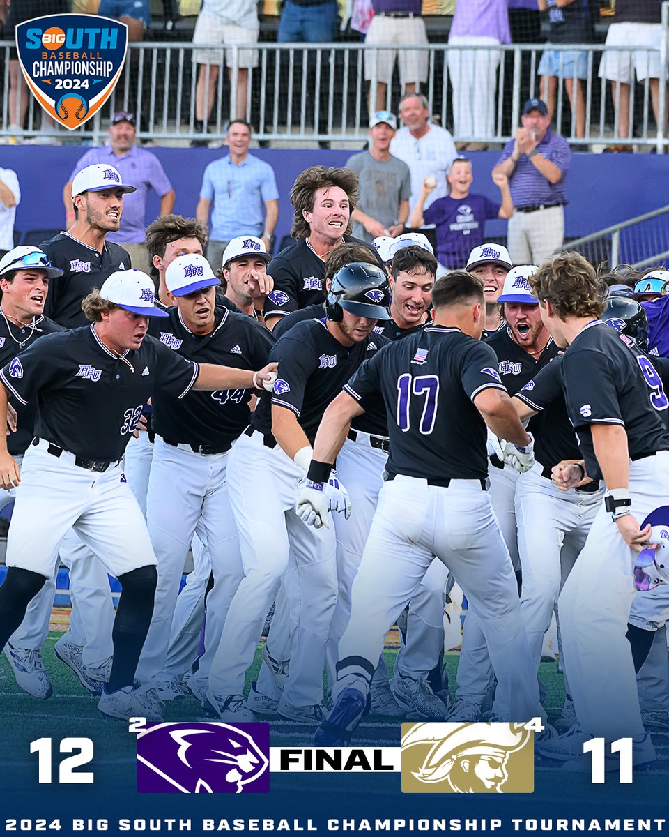Big South Conference (@bigsouthsports) on Twitter photo NO. WORDS. π±
High Point WALKS IT OFF to advance to Championship Saturday!
#BigSouthBase x <a href="/HPUBaseball/">High Point Baseball</a> NO. WORDS. π±
High Point WALKS IT OFF to advance to Championship Saturday!
#BigSouthBase x <a href="/HPUBaseball/">High Point Baseball</a>