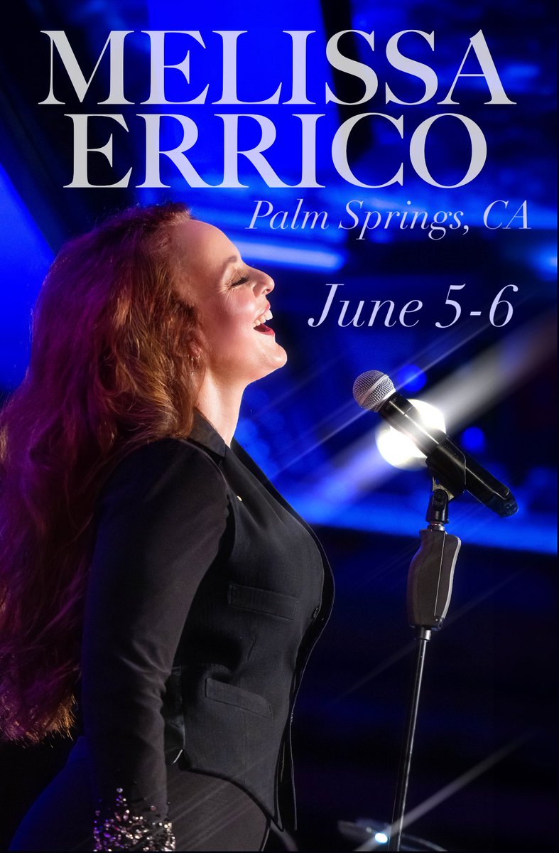 melissa_errico's tweet photo. Thrilled to head to #PalmSprings
June 5-6 @ 7pm at Coachella VR.
“The Life and Loves of a Broadway Baby”
Send me your people! ☀️
For info & tickets: https://t.co/vkVQK14a9S
Thank you @PSTribuneNews #california #nightlife #concerts #girlsinger https://t.co/qGg0UONaQE