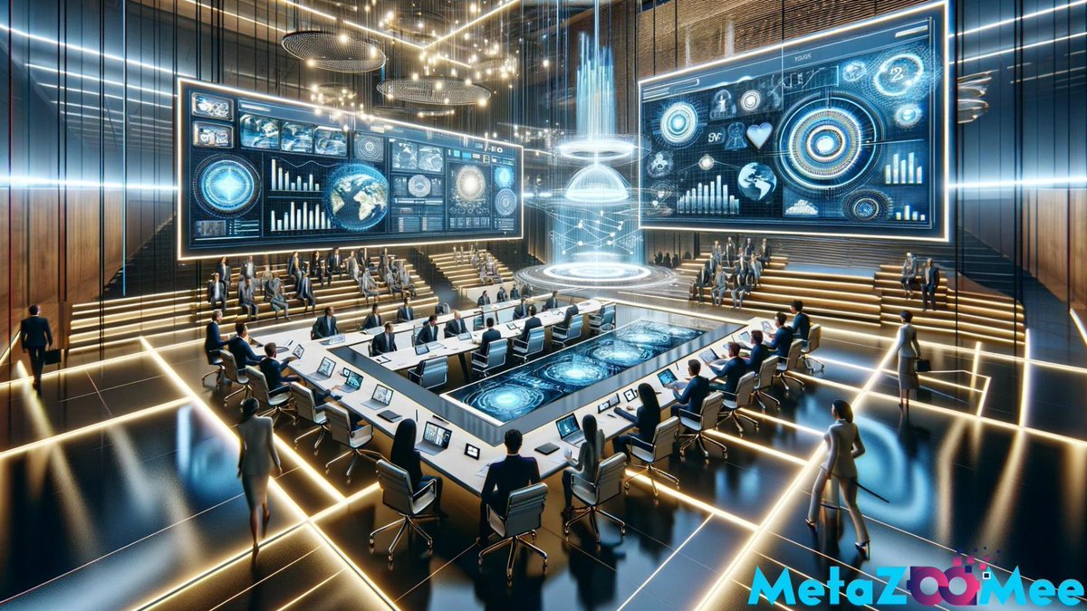 💼 Elevate your meetings with #MetaZooMee's Virtual Conference Rooms. Say goodbye to traditional meetings and embrace seamless global collaboration in the digital space. Experience the #MetaBusiness revolution! #VirtualMeetings #Metaverse $MZM