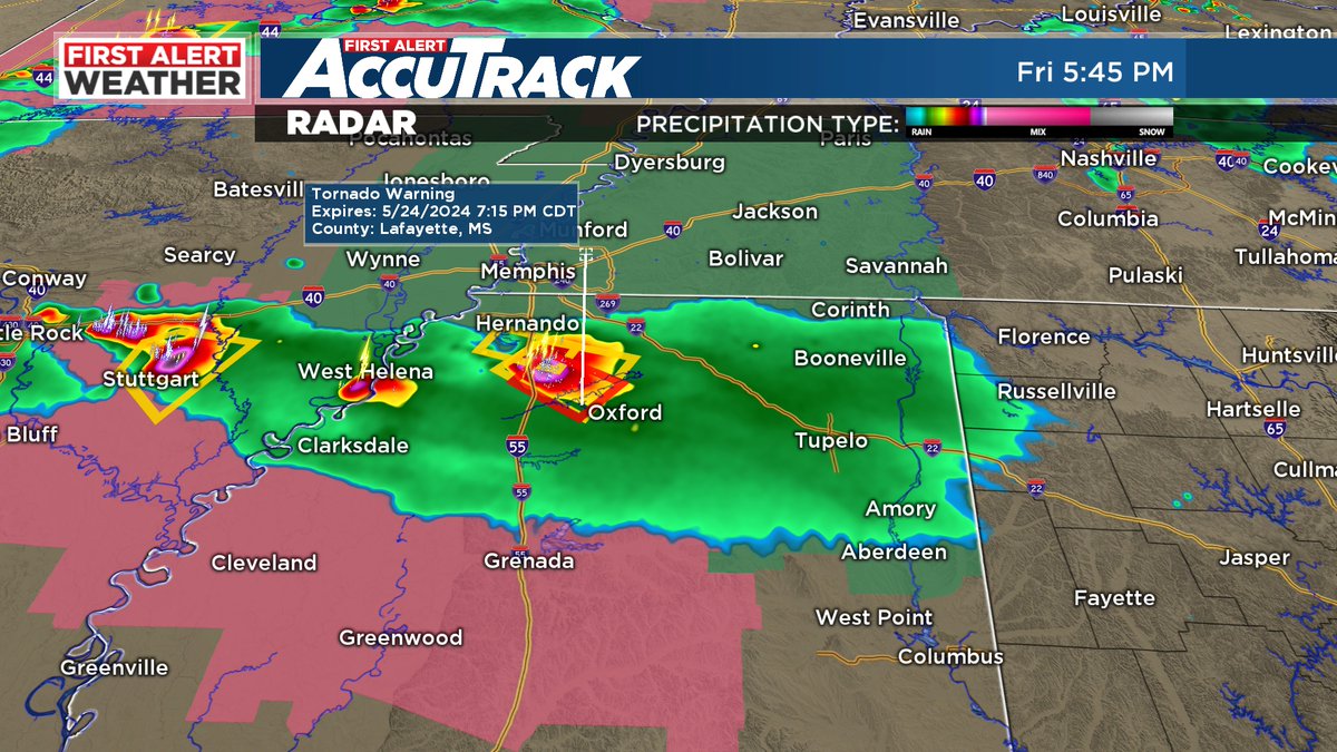 Tornado Warning Lafayette Co. in #mswx #alwx @WBRCweather @WBRCNews