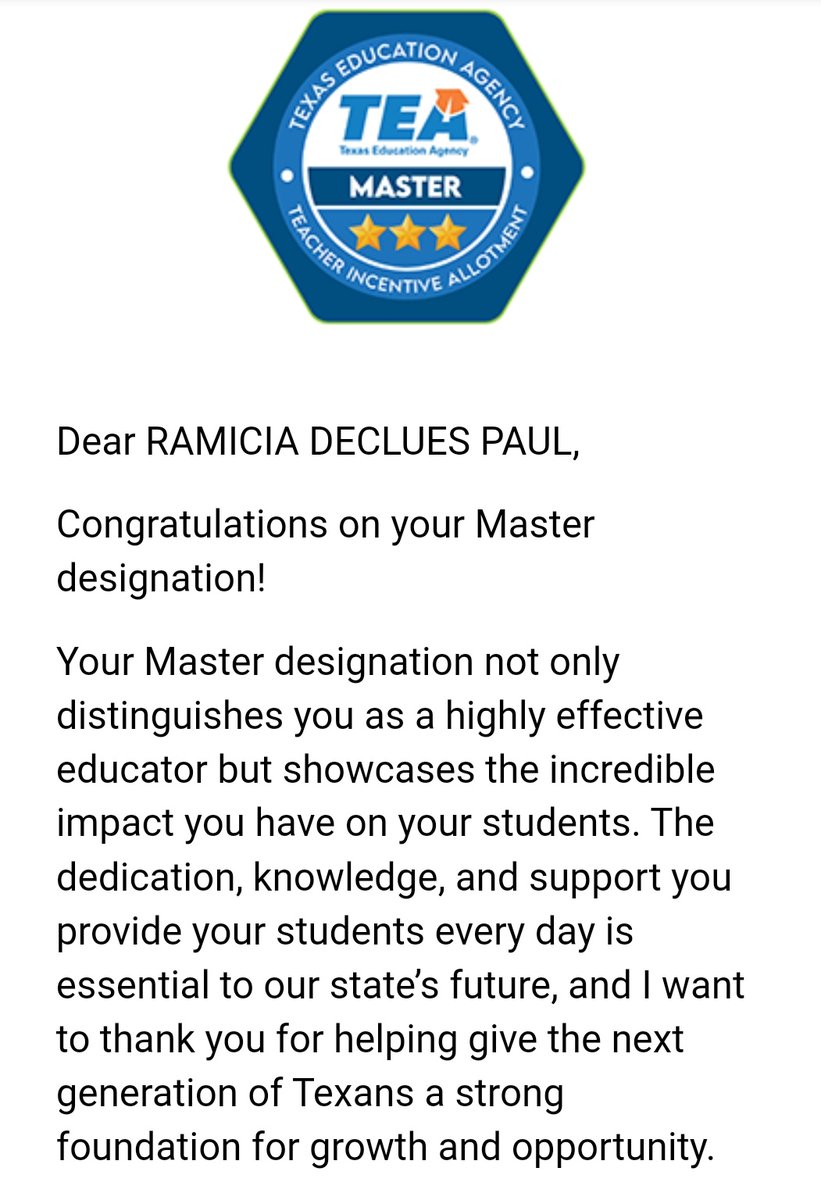 🥳🥳 10 of my 15 years of teaching have been in Dallas ISD! I received my 10 year pin and my TIA designation email! @ACEDallasISD @EddieElem @dallasschools