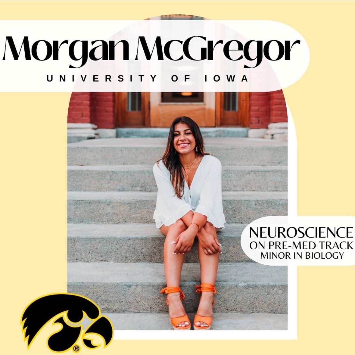 Senior spotlight #6: Morgan McGregor. This was Morgan’s first year playing golf. Morgan will be going to the University of Iowa. Congrats Morgan!