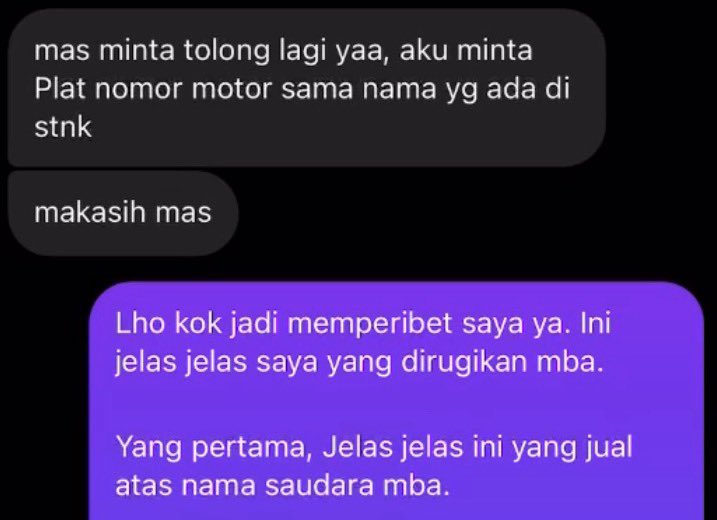 dyoodyodyo's tweet photo. karena aku coba chat di hari berikutnya yaitu kamis, 25 mei 2024, tidak dibalas. jadi cowo ku selaku pihak yang bersangkutan coba chat juga dengan mba ini. udah emosi karna jujur ini jadi ga membantu dan masih gatau posisi si Bagus ini dimana. https://t.co/52WRRv752V