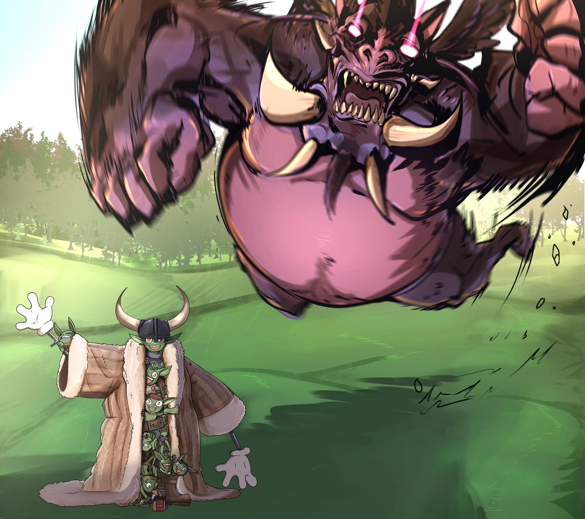 Dinothaur7811's tweet photo. Guy Humanperson! Saying hello to all his friends on Twitter! #dnd #characterart #goblin #secondsbeforedisaster https://t.co/eGGgPGis89