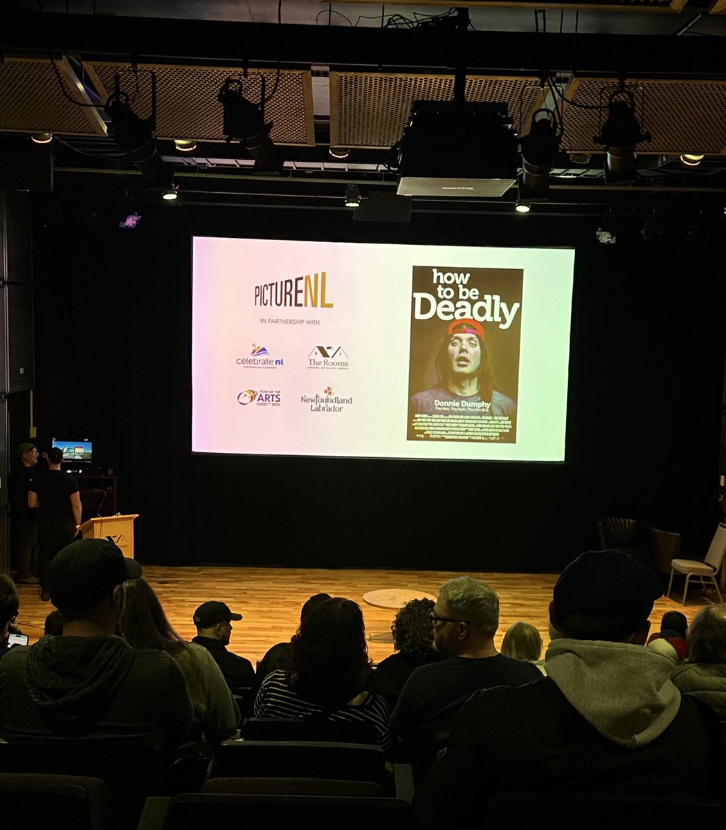 Got a few tips tonight on #HowToBeDeadly … a part of the @PictureNL_x  celebration of NL movies taking place all year long at <a href="/TheRooms_NL/">The Rooms</a>