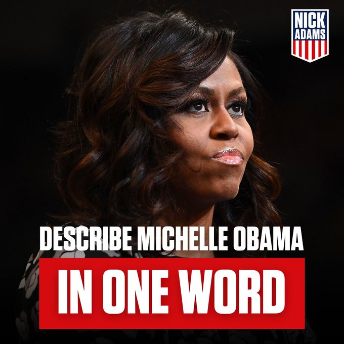 Could you describe Michelle Obama in one word 👇