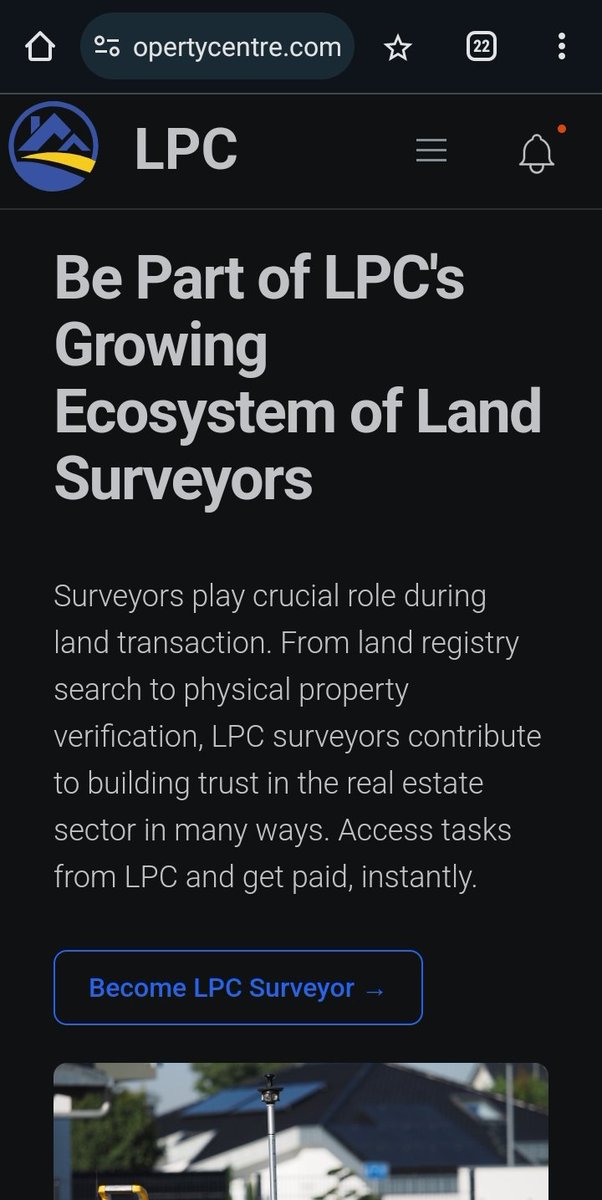 With the LPC digital solution, we guarantee benefits to property sellers, buyers and professionals such as surveyors 

landandpropertycentre.com