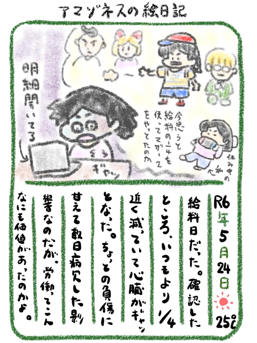 【絵日記】失って気付く 