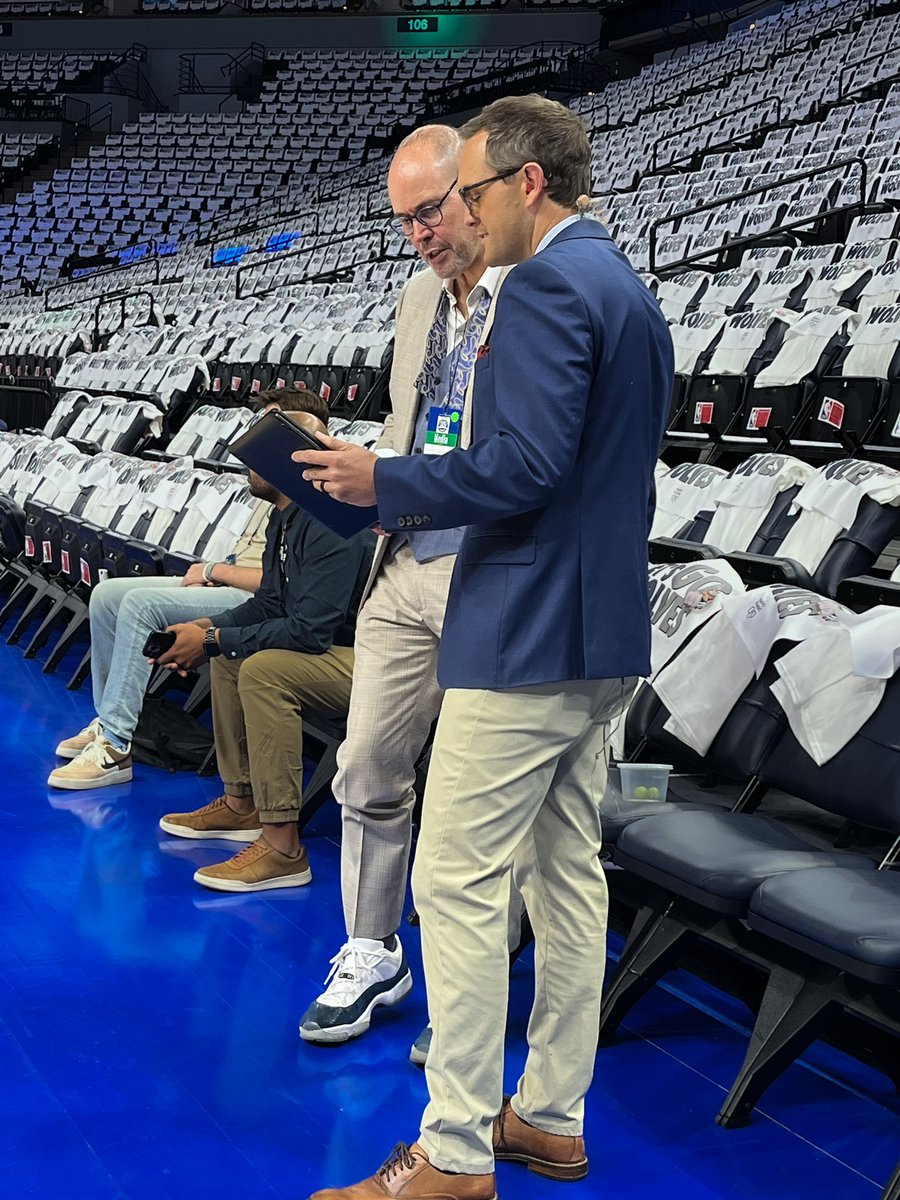 It’s hard to explain the feelings involved w/ adopting a child & then discovering later he has a severe disability. It’s something @TurnerSportsEJ & I have in common — which is why this quick conversation before Mavs-Wolves Game 2 meant so much. Great broadcaster, better person.