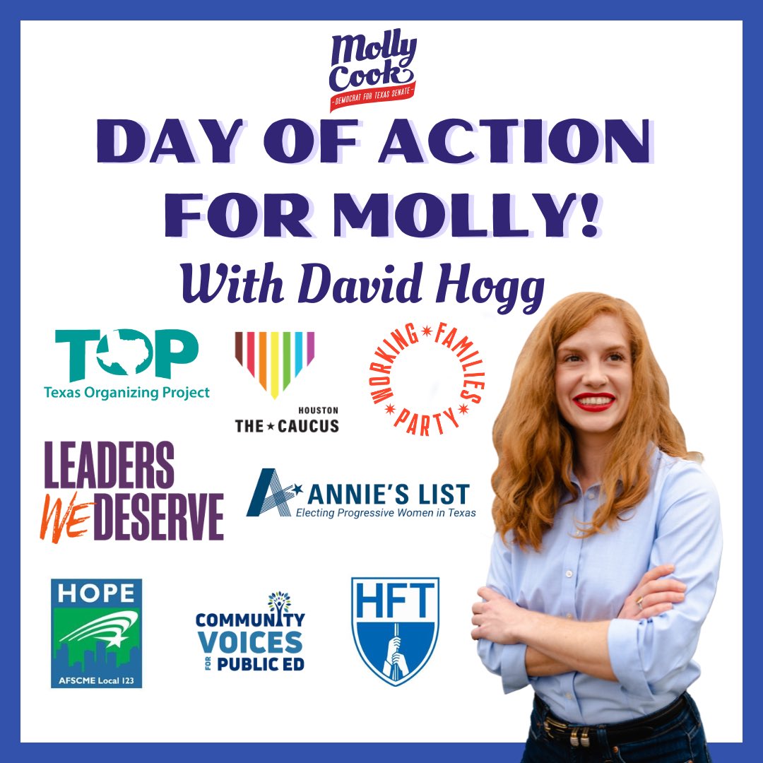 I am so proud of this team and the campaign we’ve run. Let’s end with a bang tomorrow at our Day of Action with special guest, David Hogg with @Leaderswedeserv Sign up at link in bio ❤️