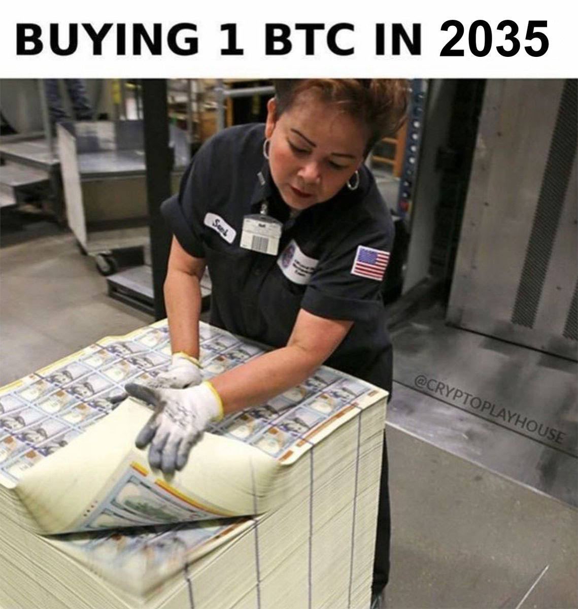 Buying 1 #Bitcoin in 2035