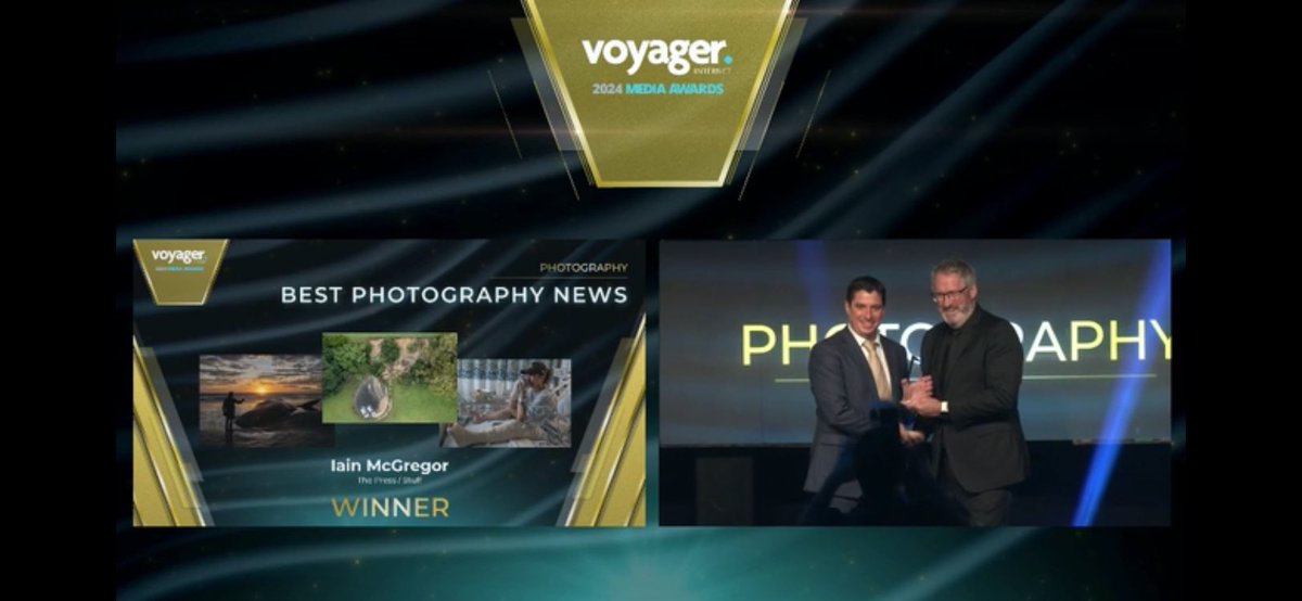 Iainmcgregor3's tweet photo. Stoked to win this last night and great to see all my old mates. Congrats to the other winners and finalists.
#voyagermediaawards #journalism https://t.co/0bMgVS2xkh