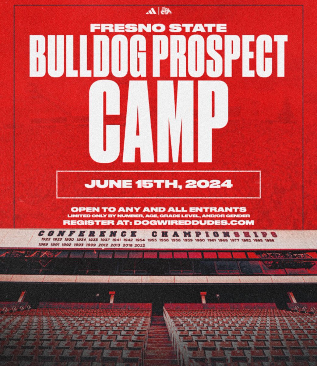 Thank you @jakerasmussen_ for the personal invite to @FresnoStateFB prospect camp this summer! @dogwireddudes @JLottScout @TheUCReport @UTRScouting @On3sports @dhglover @ShaniceTyria1 @youareathlete @WHSFBRecruiting @WakelandFTball @EJHollandOn3 @247Sports @coachbirdwell