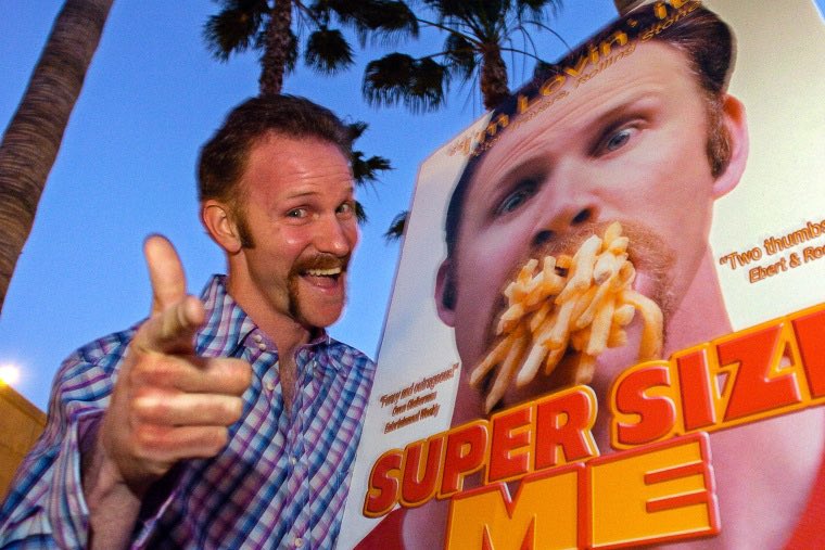 StephenCaggiano's tweet photo. Morgan Spurlock,
the man that shared his fast food adventure with the world, has passed away at age 53.
#RIP Supersize https://t.co/OQLAyszify
