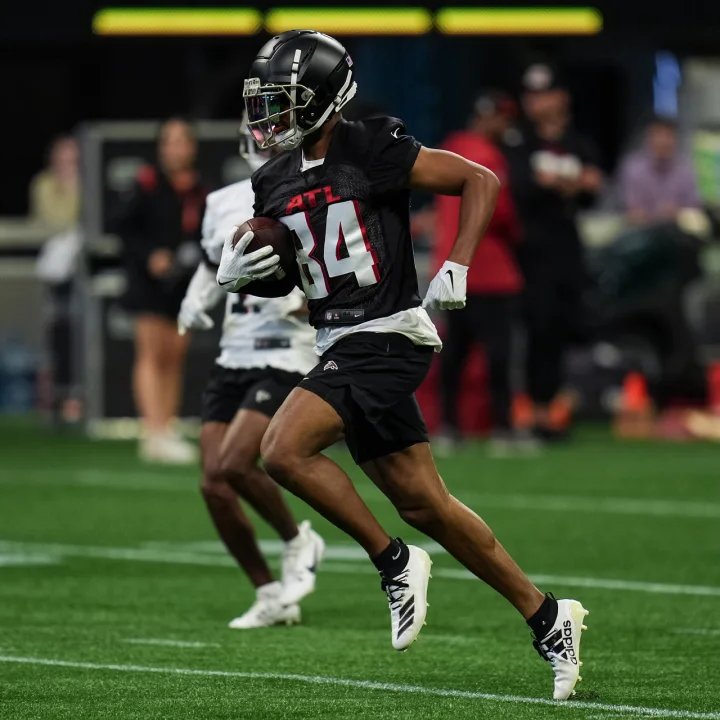 Atlanta Falcons OTA's at Mercedes-Benz Stadium, WR Daylen Baldwin from Morgan State / Jackson State