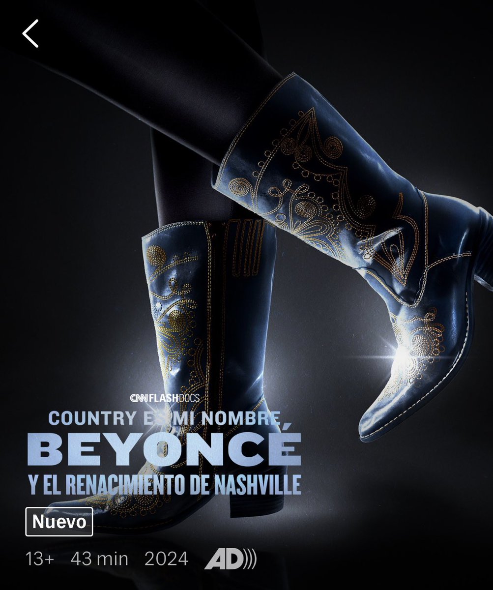 YA DISPONIBLE!!!

Ya se encuentra disponible el #documental donde #beyonce explora la definición de la #musicacontry y donde los artistas de color aún luchan por su #visibilidad 
#contryesminombrebeyonceyelrenacimientodenashville 
Solo por #streammax 
🤠🤠🤠🤠
#deinfartaaanews