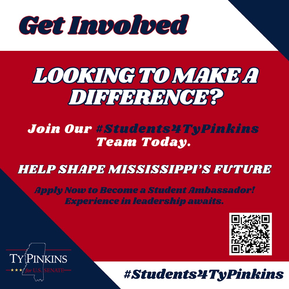 We're seeking College Student Ambassadors! Join us as we equip students for leadership positions by delving into election-related subjects like political campaigns and strategic planning. Tap the link to sign up.  zurl.co/m9jl  #TyPinkinsforUSSenate #Students4TyPinkins