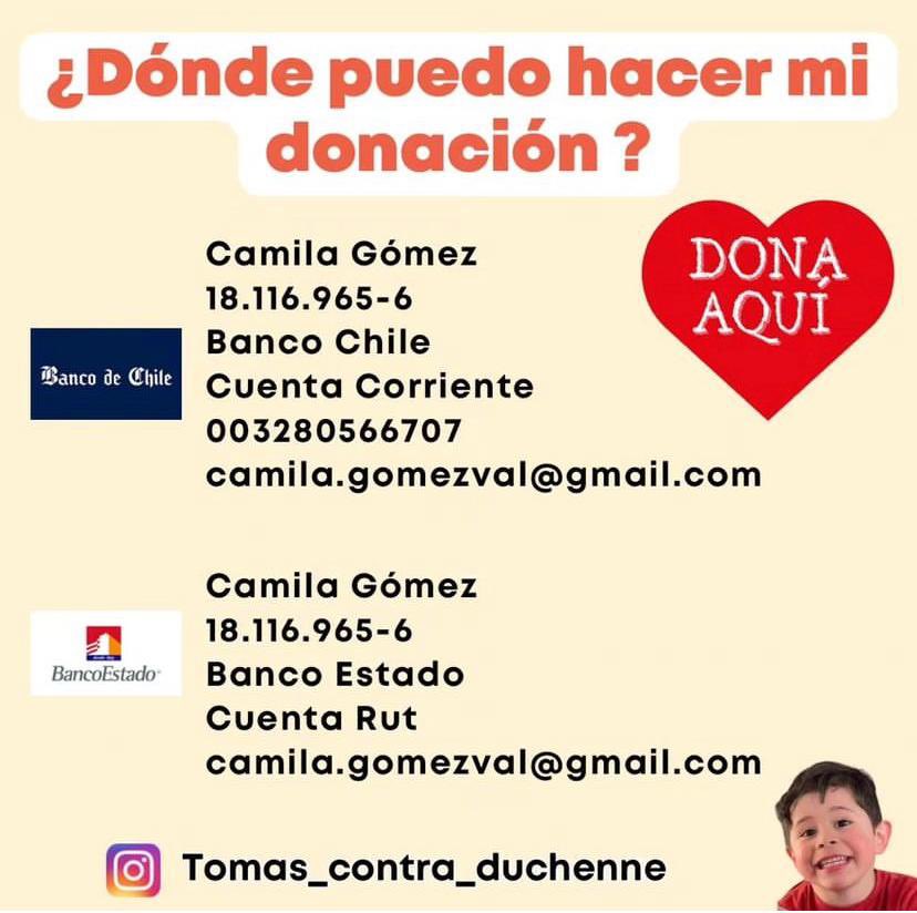Amaro Gómez-Pablos (@tv_amaro) on Twitter photo El gesto del Presidente <a href="/GabrielBoric/">Gabriel Boric Font</a> debiera ser ese:
Que el dinero recaudado x los papás de Tomás Ross NO tribute. Es el aporte voluntario de muchos chilenos ante la épica cruzada de una madre. El Estado no debiera cobrar por expresa voluntad de su actual Jefe.
Por favor RT El gesto del Presidente <a href="/GabrielBoric/">Gabriel Boric Font</a> debiera ser ese:
Que el dinero recaudado x los papás de Tomás Ross NO tribute. Es el aporte voluntario de muchos chilenos ante la épica cruzada de una madre. El Estado no debiera cobrar por expresa voluntad de su actual Jefe.
Por favor RT