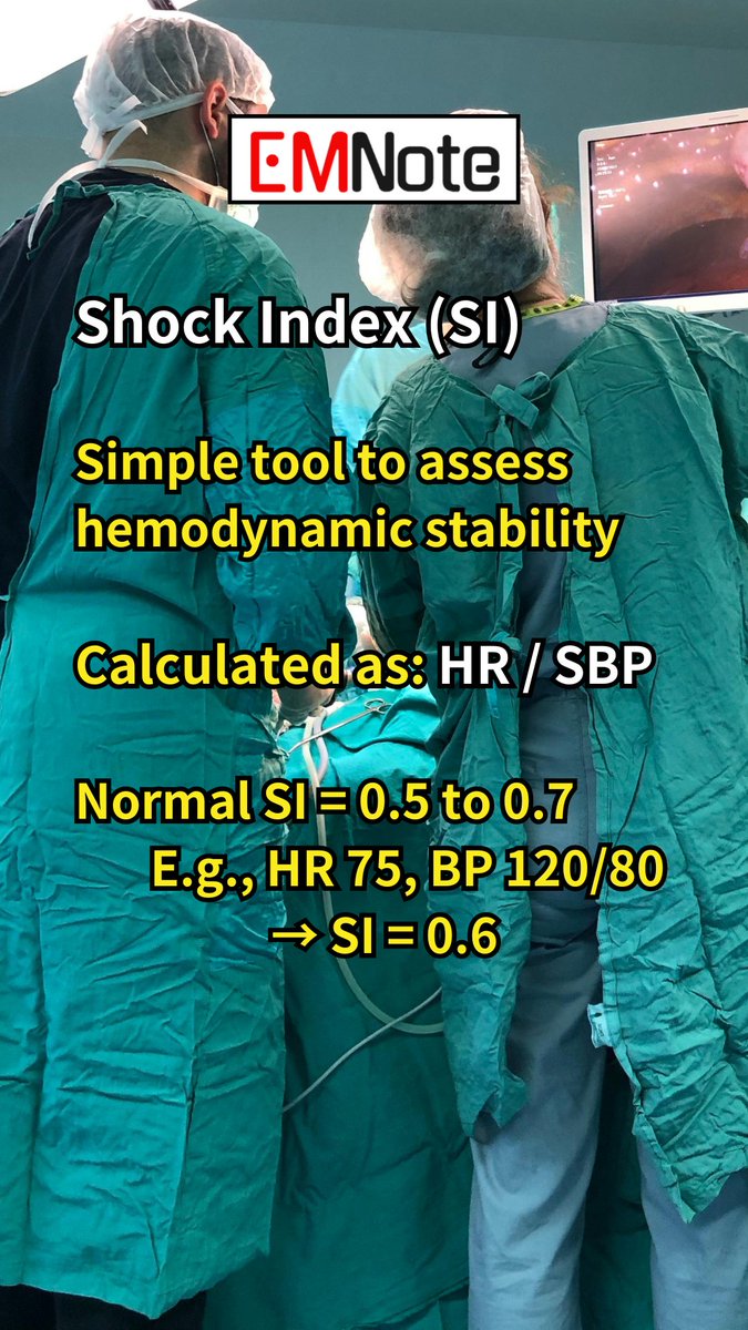 What is shock index? youtube.com/shorts/P-nVXvf…