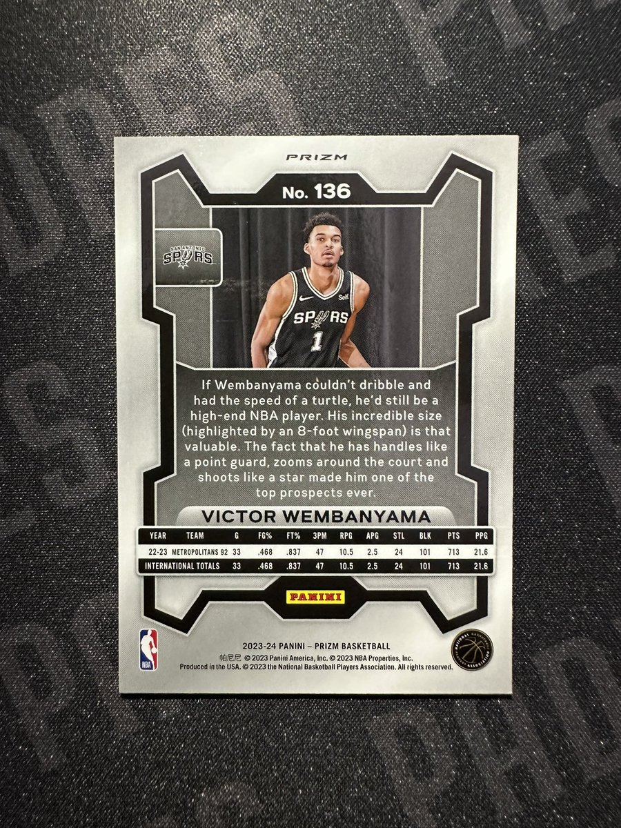 Victor Wembanyama Pink Cracked Ice Prizm Rookie!

Fresh hit. 

$275 shipped BMWT 

<a href="/CardPurchaser/">Card Purchaser</a> @RyansCardssLLC