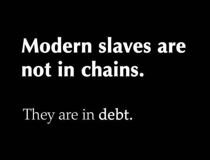 771Liberty's tweet image. Get it yet? You’re a modern slave and alway have been. So will your children be, if you don’t #wakeup to the change and accept it. #thegreatawakening #1000yearsofpeace 
#Godwins #ChristisKing 
#Truth #Trump2024 #Trump