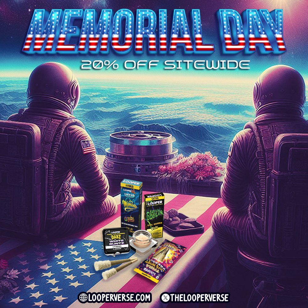Enjoy 20% off sitewide during our Memorial Day Sale! Looperverse.com
