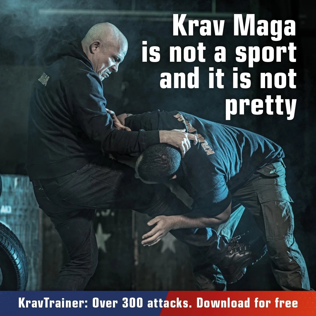 Krav Maga is not a sport and it is not pretty.

More than 300 different Krav attacks, based on your level of choice. More info: kravtrainer.com 🏆

#kravmagatraining #kravmaga #ikmf #kravmagaglobal #kravmagaworldwide #kmg #kravwomen #stayaway #kravmagalifestyle