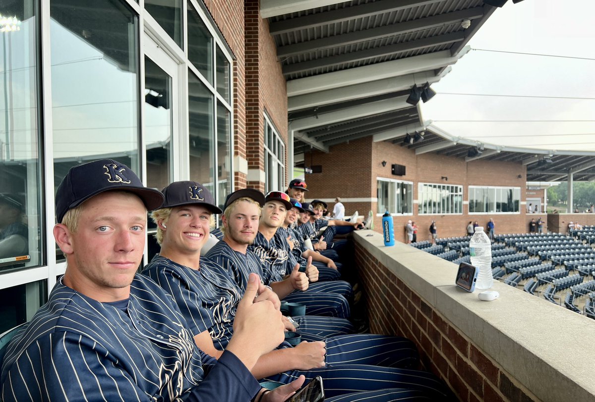 Waiting on the weather. @KHS_Baseball ready for game 2 V Flower Mound at DBU. One team. One goal. #WinTexas