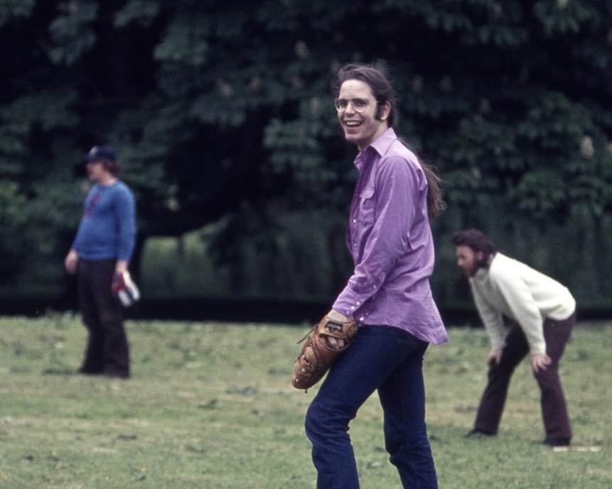 Batter up! ⚾ In May '72, the Dead hit the stage for a four-night jam at the Strand Lyceum in London. Before Wednesday's show, they took to the diamond in Sutton-at-Hone, Kent, for a casual pre-show softball game. Photos by Mary Ann Mayer