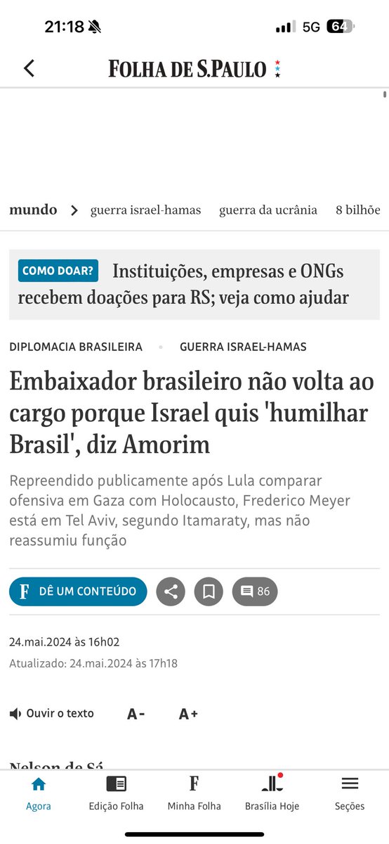 Não precisa . O Lula e o Amorim já fazem bem o trabalho de nos humilhar internacionalmente. Padrão PT. A propósito lembrar aos envolvidos que o refém brasileiro foi assassinado pelo Hamas.