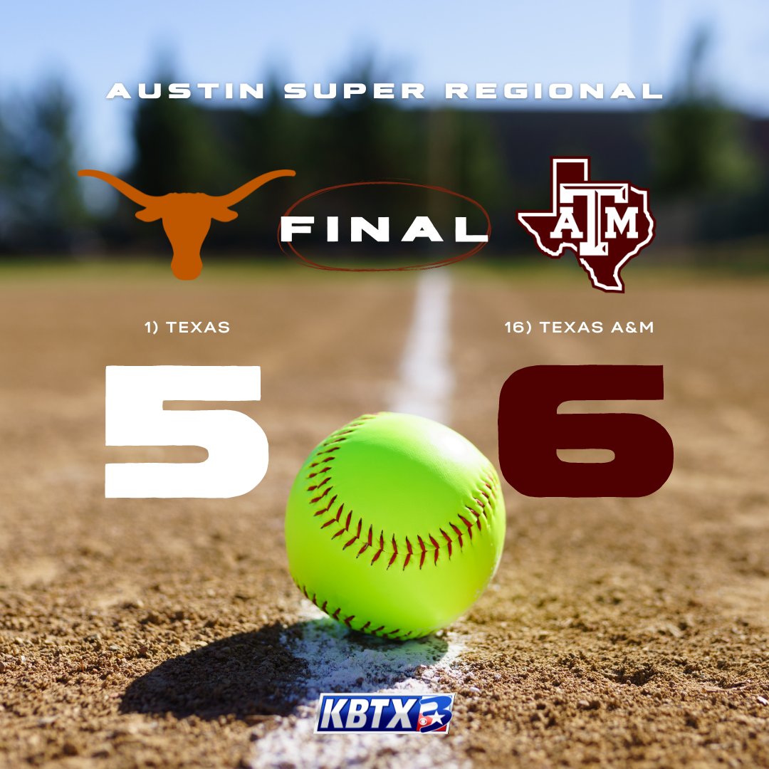 Texas A&M takes down the No. 1 seed Texas in game one! #GigEm