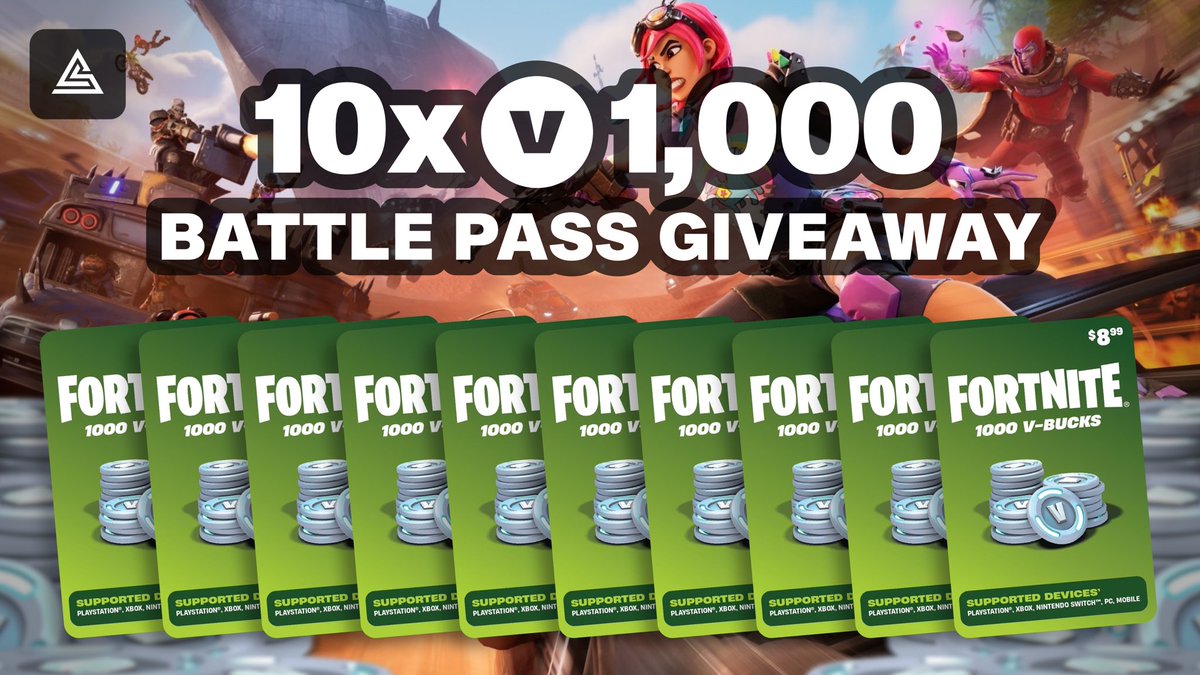 fn_alliance's tweet photo. We’re doing a HUGE giveaway for the new Fortnite Ch5 S3 Wrecked Battle Pass!😱

How to enter:
🔔 Follow @fn_alliance WITH notifications ON
🔁 Like and Retweet this post!

🏆 10 Winners, Ends in 40 hours, good luck!

#Fortnite https://t.co/wdsDwL8qdD