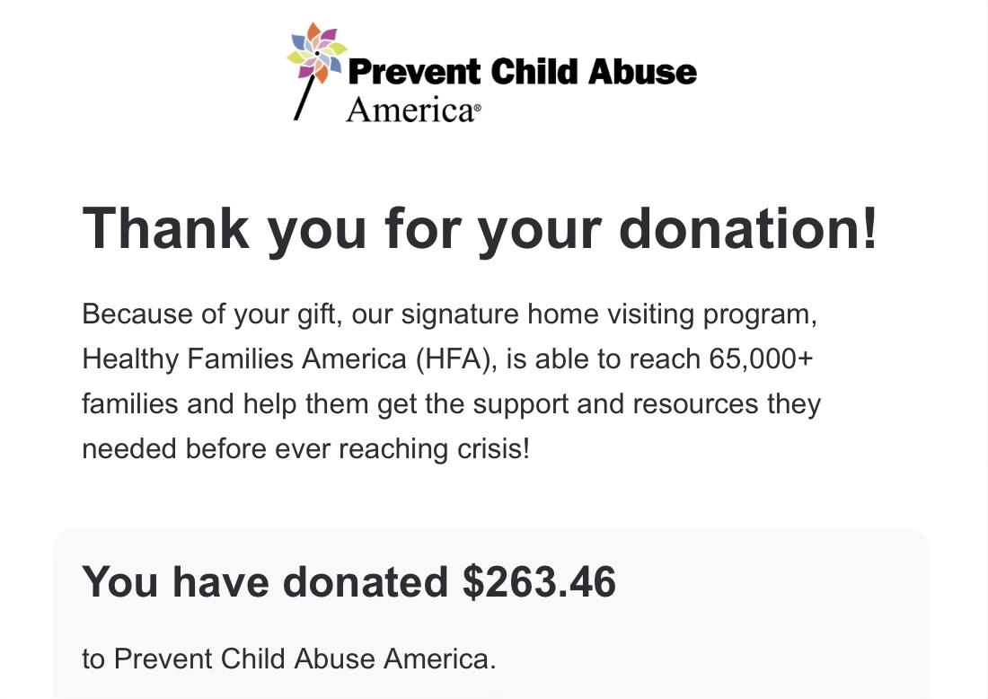 philgiunta71's tweet photo. Following up on a fundraiser I ran during April for Child Abuse Prevention Month. All proceeds from the sale of my novel Testing the Prisoner were donated to Prevent Child Abuse America. A modest sum but my gratitude to everyone who purchased a copy is enormous. https://t.co/o87OqJdwzP