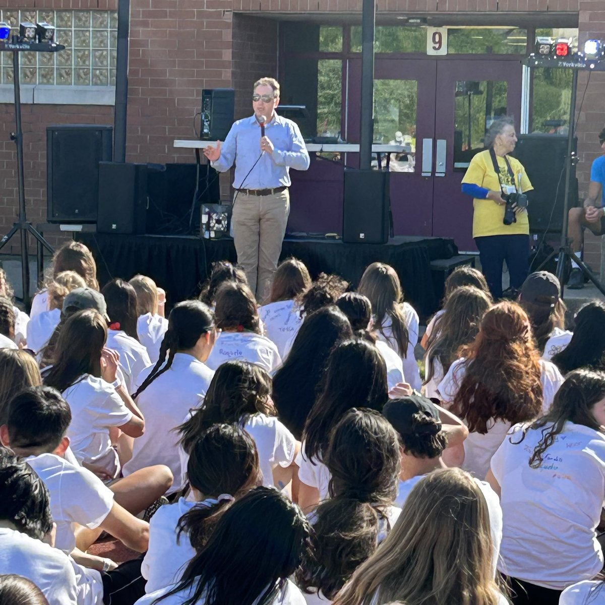 Honoured to join Iroquois Ridge High School at the Relay for Life event, supporting the fight against cancer. Thank you to the school and students for making a difference.