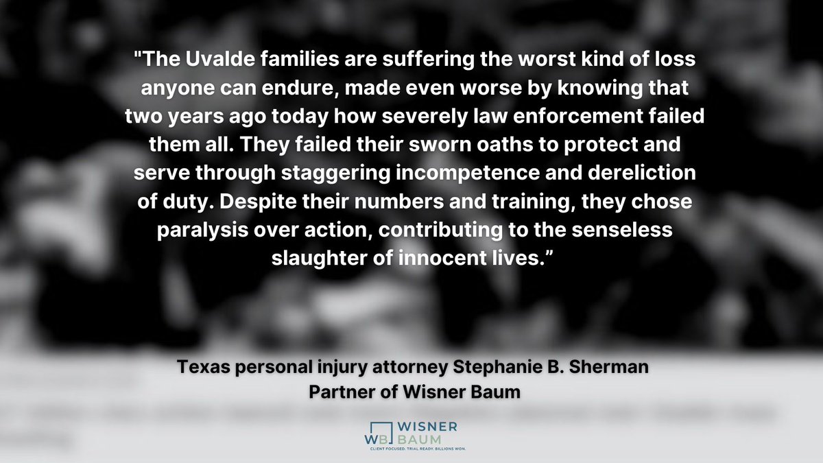 Attorney Lawyer Stephanie Sherman represents nine children who witnessed or were injured during the deadly Uvalde school shooting two years ago today. #UvaldeStrong