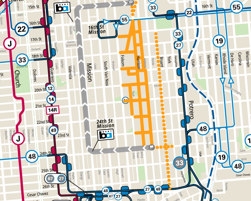 HeadsUp: @carnavalsf parade is this Sunday starting at 9:30 a.m. #SFMuni service in the Mission will have reroutes. #carnavalsf For service details: sfmta.com/project-update…