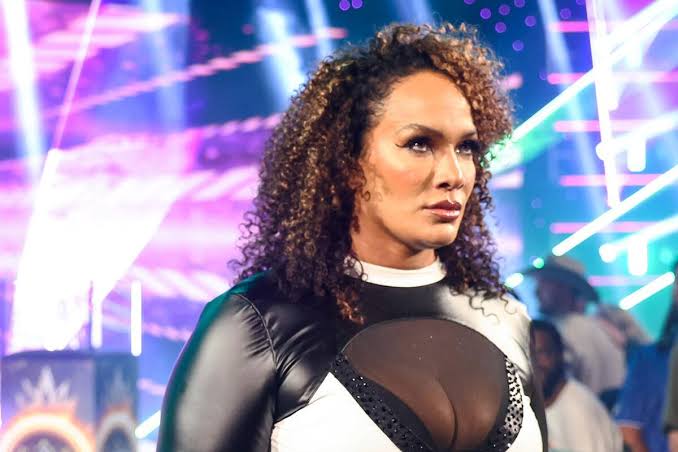 SKWrestling_'s tweet photo. Has Nia Jax improved since her return?
#SmackDown https://t.co/9I404Nc8NQ