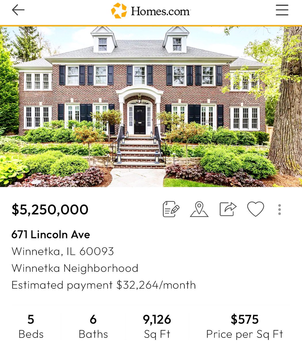 The Home Alone House is officially FOR SALE!

Anyone want to chip in a few bucks, so we can buy it?

#ChicagoHistory ☑️