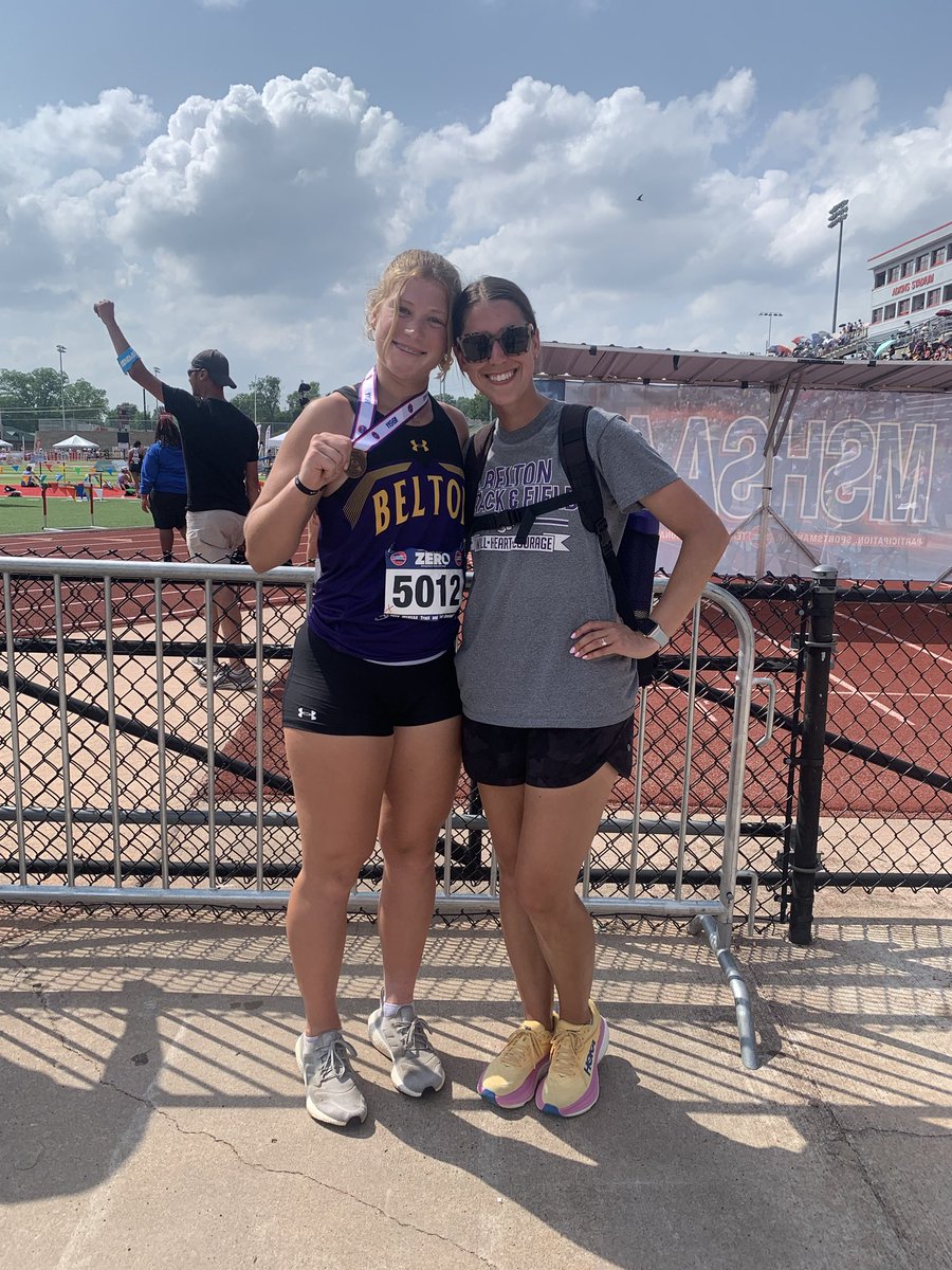 Congrats to Bella Scherfenberg on her sixth place finish at the state meet in javelin!