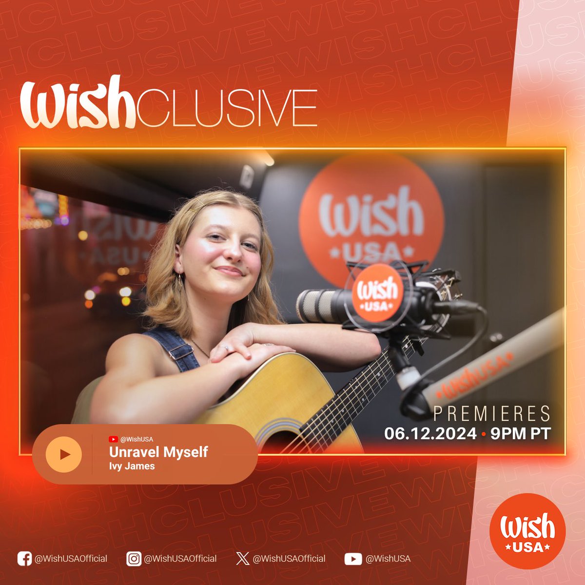 Dive into the feels! Ivy James pours her heart out with 'Unravel Myself' on the Wish USA Bus! Catch the full Wishclusive premiere on our YouTube channel at YouTube.com/@WishUSA #WishBus #IvyJames #UnravelMyself