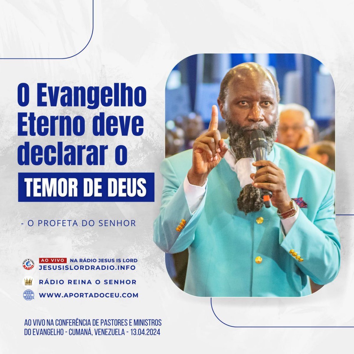 📌Essa é a hora de restaurar o Temor do Senhor na Salvação Cristã. #ManausConference