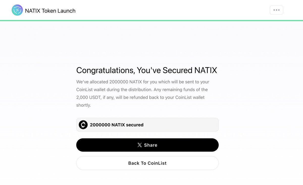 NATIX @NATIXNetwork
CoinList has been fully purchased!
The rest is what I earned from the app, but based on the sale price, it seems my earnings are low since I don't drive often!

This post from @thefireflyapp
