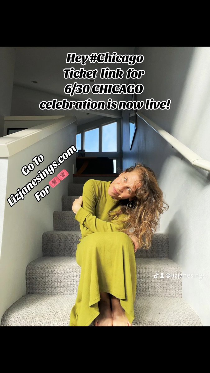 Hey #Chicago! The ticket link for my 6/30 show is now live, for real. Grab 🎟️🎟️ on my website. We’ll be celebrating together soon! 💡🌱🥳