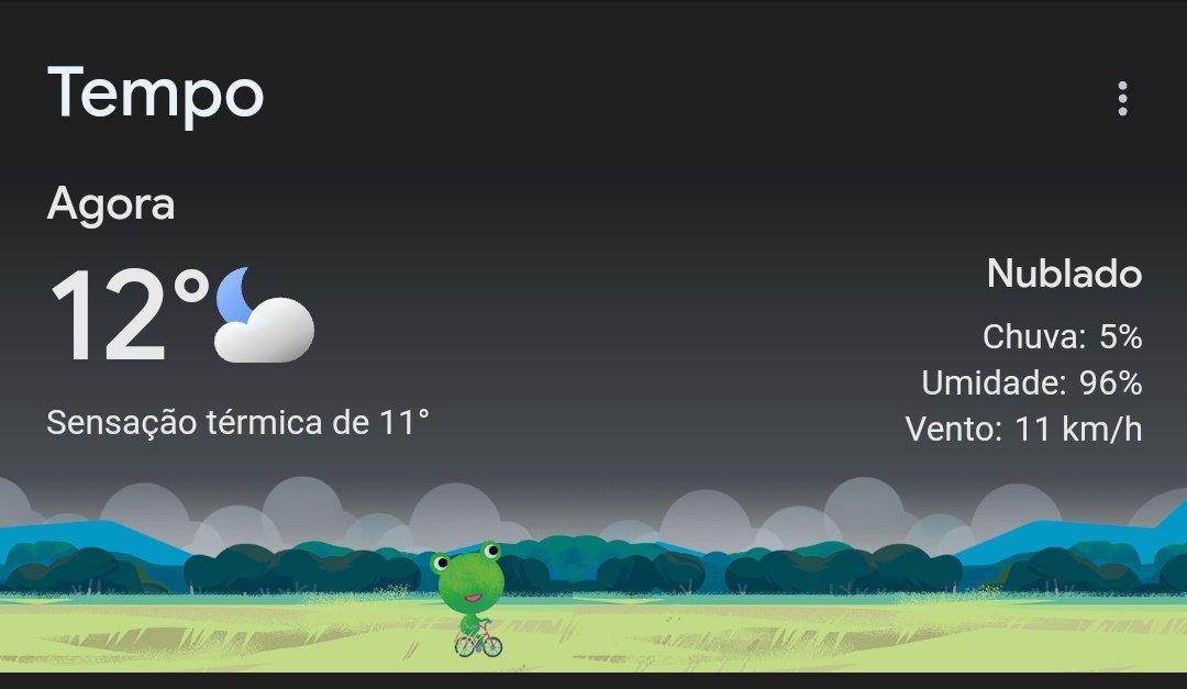 Nem é tão frio assim.......... but os pé tão que nem um picolé, isso que tô com as chinela quentinha.