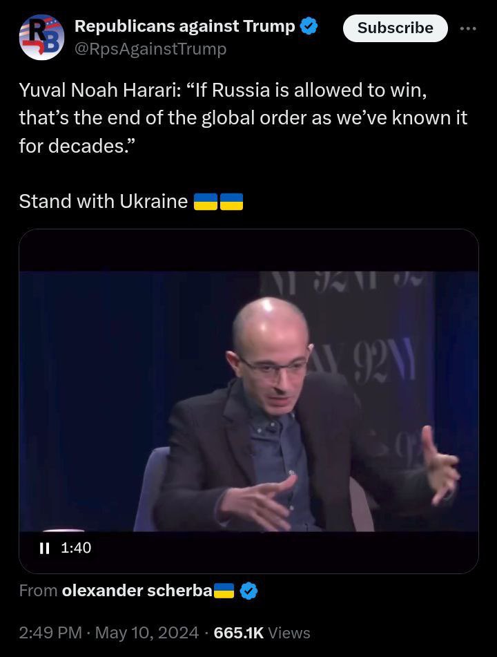 Fuck Yuval Harari Fuck Ukraine