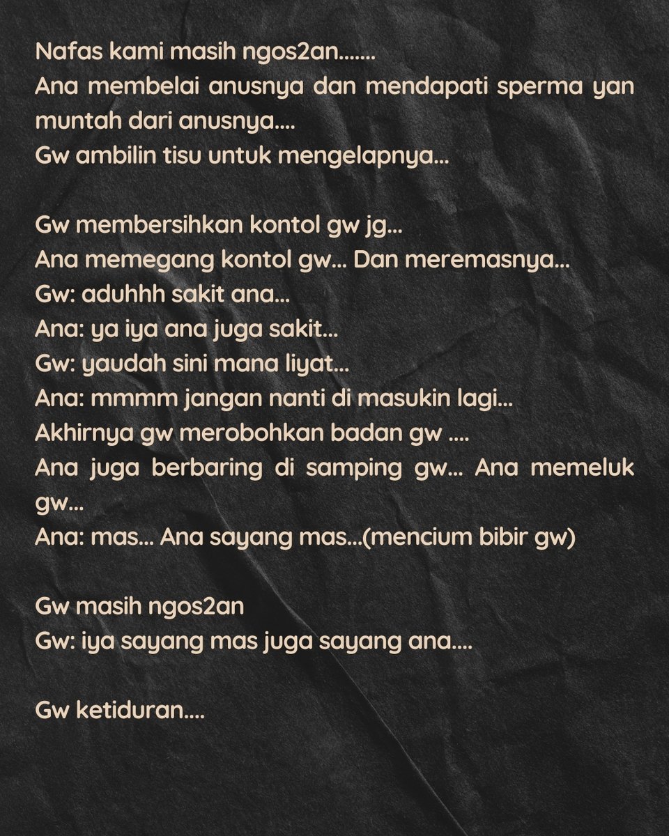 Ceritaa_dewasa's tweet photo. tinggal 1  part tersisa ya guys.. yuk ramein lagi supaya mimin bisa update cerita lainnya..

#ceritacinta #ceritangentot #ceritadewasa #ceritaseks #ceritadewasangentot #ceritahotdewasa #ceritahot #ceritahotsex #fypシ #fypシ゚viralシ #fypviral #trending #viral https://t.co/FzkrvSVHGC