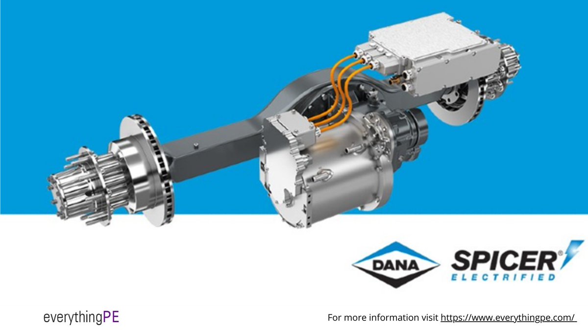 Introducing 237 kW Electric Drive Axle for Class 4/5/6 Vehicle Applications from Dana TM4 Learn more: ow.ly/N4qa50RUKvC #products #datasheet #manufacturing #quotation #axles #electricvehicles #emobility #powerconversion #powermanagement #powerelectronics #danatm4