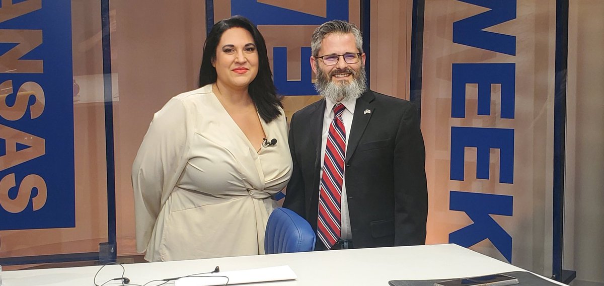 PilarPedrazaTV's tweet photo. One... #ksleg Tonight my final episode as permanent host of #KansasWeek aired on @PBSKansasCH8 after the completion of 7 full seasons at the helm. @JaredCerullo will be taking over when the show returns from hiatus on June 21st. I'll still be around as a guest panelist/host. https://t.co/EkntKsS20W