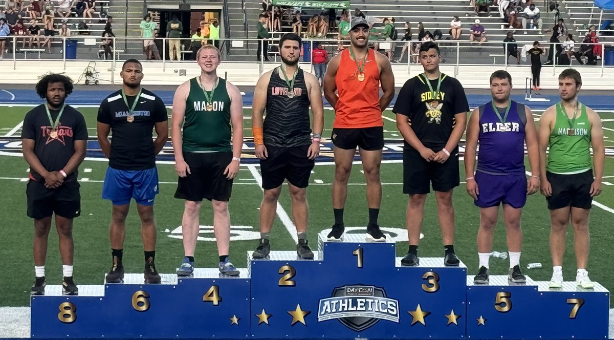 HOOOOOLY MOOOLY!!! CHECK OUT WHO IS STANDING ON THE TOP OF THAT PODIUM!!!!!!!!!! HUGE SHOUTOUT of CONGRATS to our @AndersonRaptors @AndersonT_F @BobbyStanyard as he earned the title of REGIONAL SHOT PUT CHAMPION!!! #anotherSTATEWALK #BOBBYisaBEAST #AHSisPROUD #AHSisFAMILY