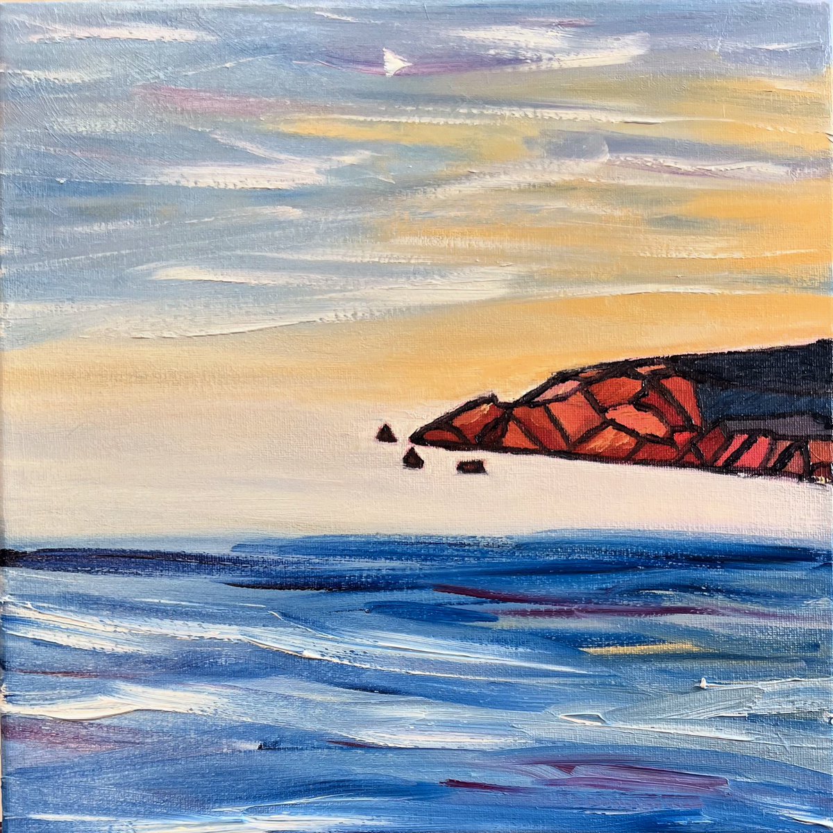 MorRuralStudios's tweet photo. East Coast Breakwater
Oil on Stretched Canvas.
12” X 12”
#eastcoast #breakwater #canadianartist #canadianart #oilpainting #contemporaryimpressionism #marineart #breakwaters #tides #currents #canadianartdaily #eastcoastfishing #harbours #oiloncanvas #oiloncanvaspainting https://t.co/U7K5OsWYcU